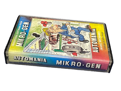 MIKRO-GEN AutoMania - ZX Spectrum 48K- CASSETTE VINTAGE 1984 rare QTY-1