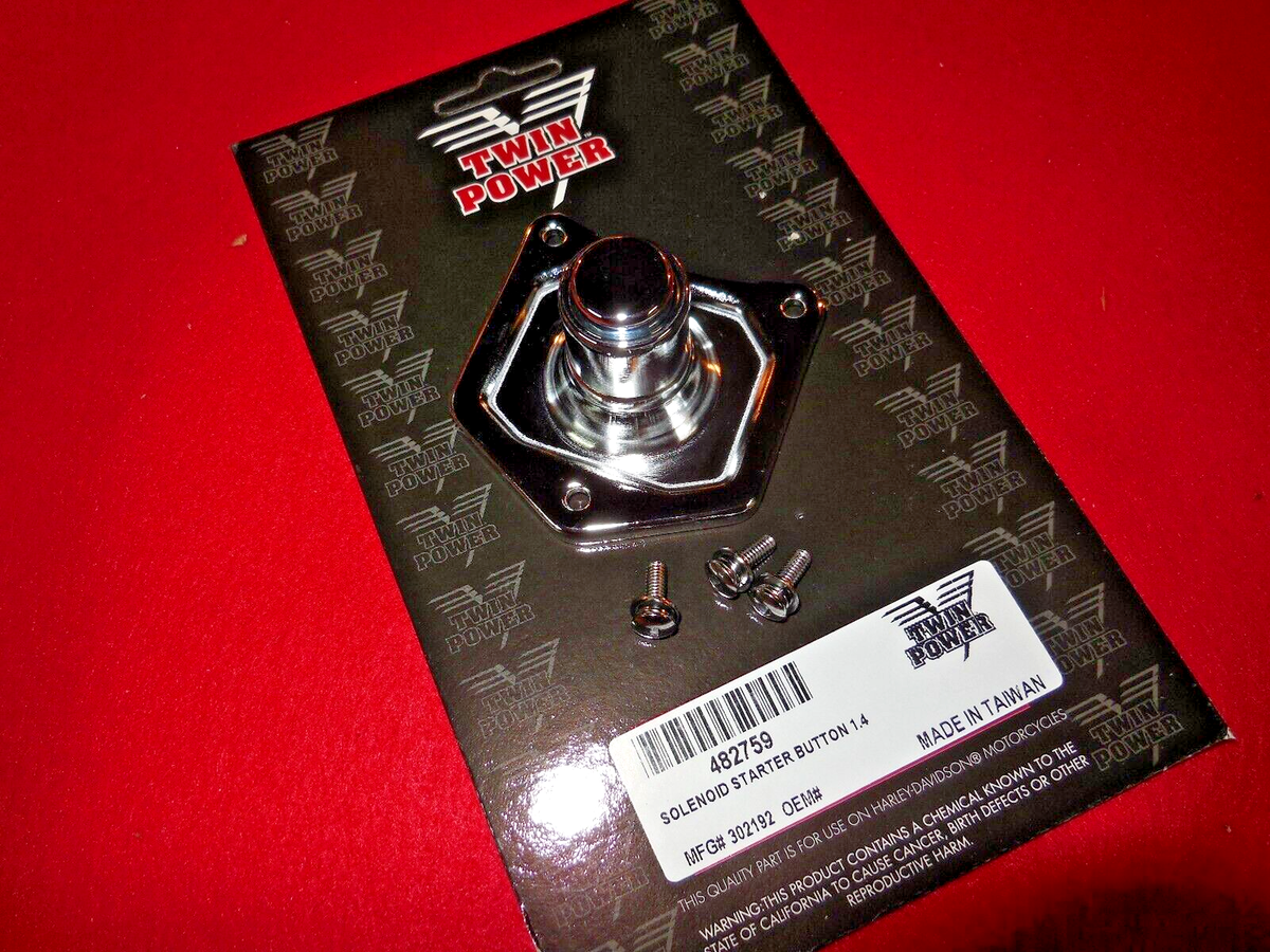Pulsante Di Avviamento Meccanico Per Solenoide - Per Harley Big Twin 1991 E Successivi EVO Twin CAM (17762) In Billet Alluminio