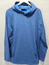 Under Armour Fitted Cold Gear Blue Pullover Hoodie Women's Size Large    B18