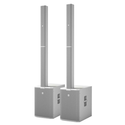 LD Systems MAUI44 G2 White Active Powered Column PA DJ Speaker Systems Pair