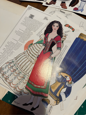 Vintage Enchanted Forest Princess Prince Paper Dolls USA Made Lot  display picture 1