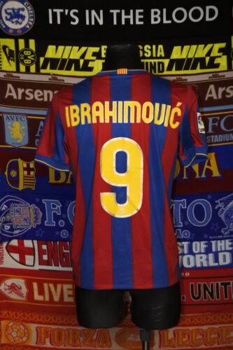 4.5/5 Barcelona adults S 2009 #9 Ibrahimovic football shirt jersey soccer