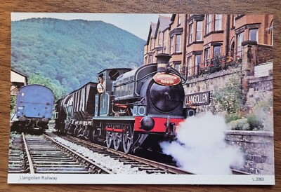Llangollen Eisenbahn Postkarte mit Dampflok Burtonwood Brewer