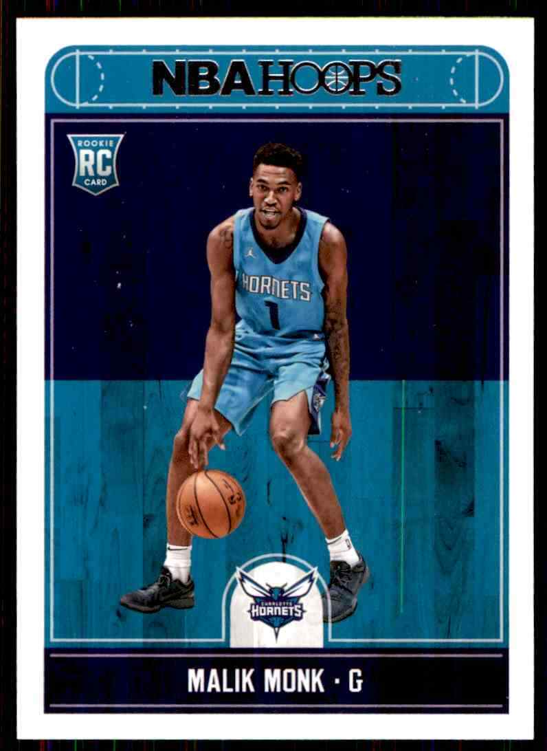 2017-18 Panini NBA Hoops RC Rookie Malik Monk Charlotte Hornets #261