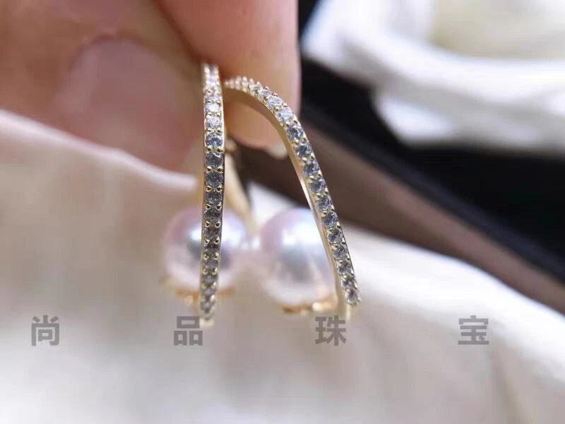 Precioso pendiente colgante 9-10mm mar sur redondo perla blanca 925s(sp) Foto 3 de 4