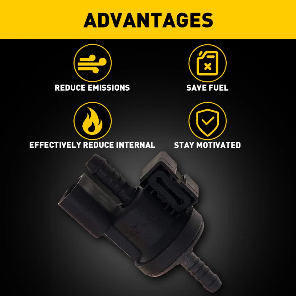 Solenoide de válvula de purga de bote de vapor para 06-17 VW Passat Jetta sedán Golf GTI Foto 4 de 4