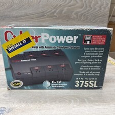 Cyber Power 375SL Emergency Intelligent Back Up Power 210 Watts Surge Protector