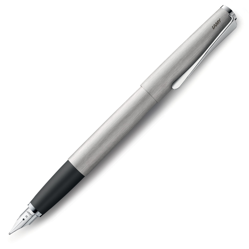 Lamy Studio Fountain Pen - Brushed Stainless Steel - Fine Point - L65F - New