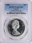 1966 Canada PL Silver Dollar    Gem PCGS PL 66 Cam