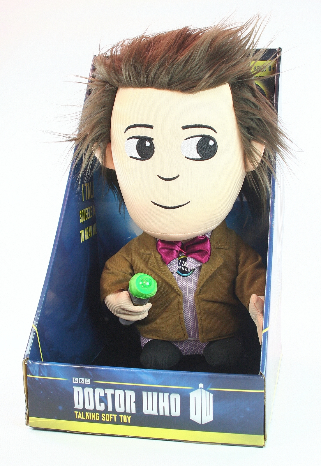 DOCTOR WHO 15"" plush talking 11th DOCTOR toy Matt Smith Sonic Screwdriver Dr NEW