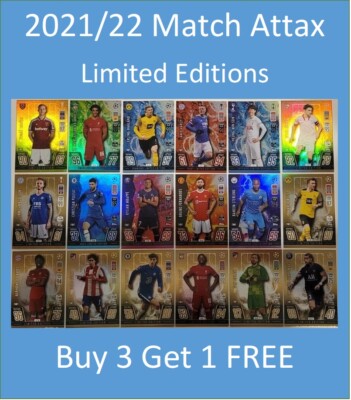 2021/22 Match Attax UEFA Limited Edition Cards - Buy 3 Get 1 FREE! Haaland Son