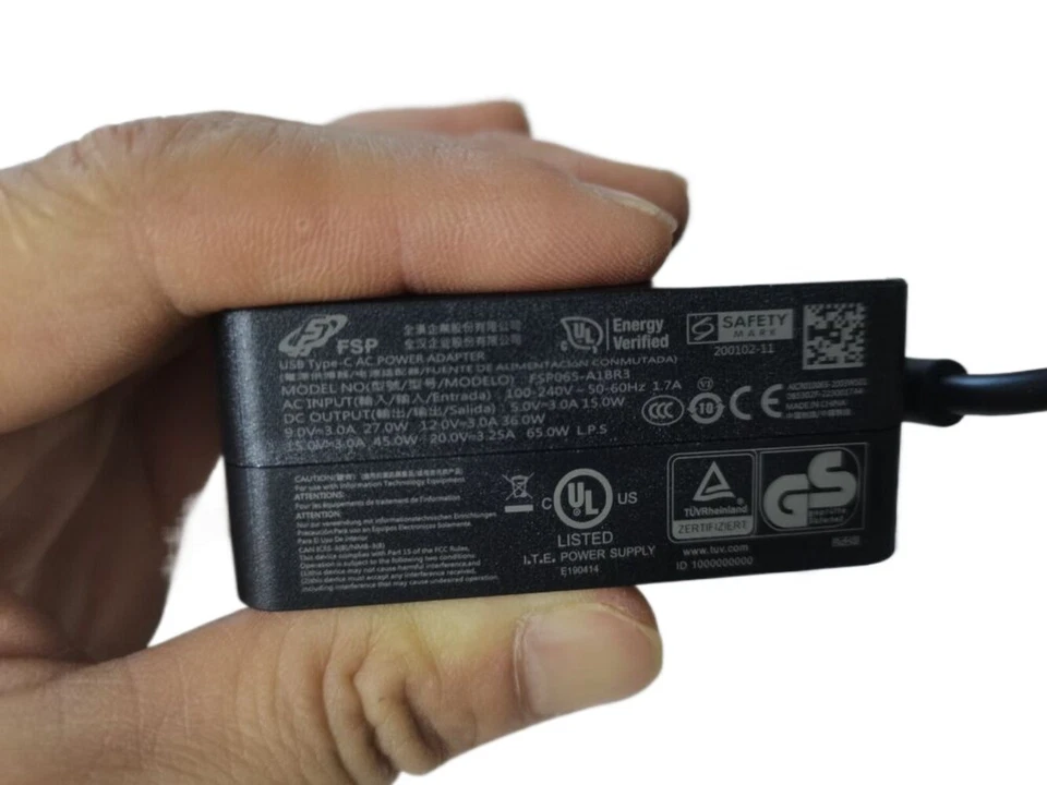 Genuine FSP USB-C 65W FSP065-A1BR3 For Intel NUC M15 15.6" Laptop AC adapter - Image 2 of 4