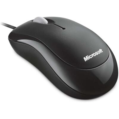 Microsoft Basic Optical Mouse, schwarz, kabelgebunden