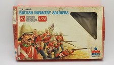 Zulu War 50 British Infantry Soldiers 1/72 ESCI Complete In Box 212