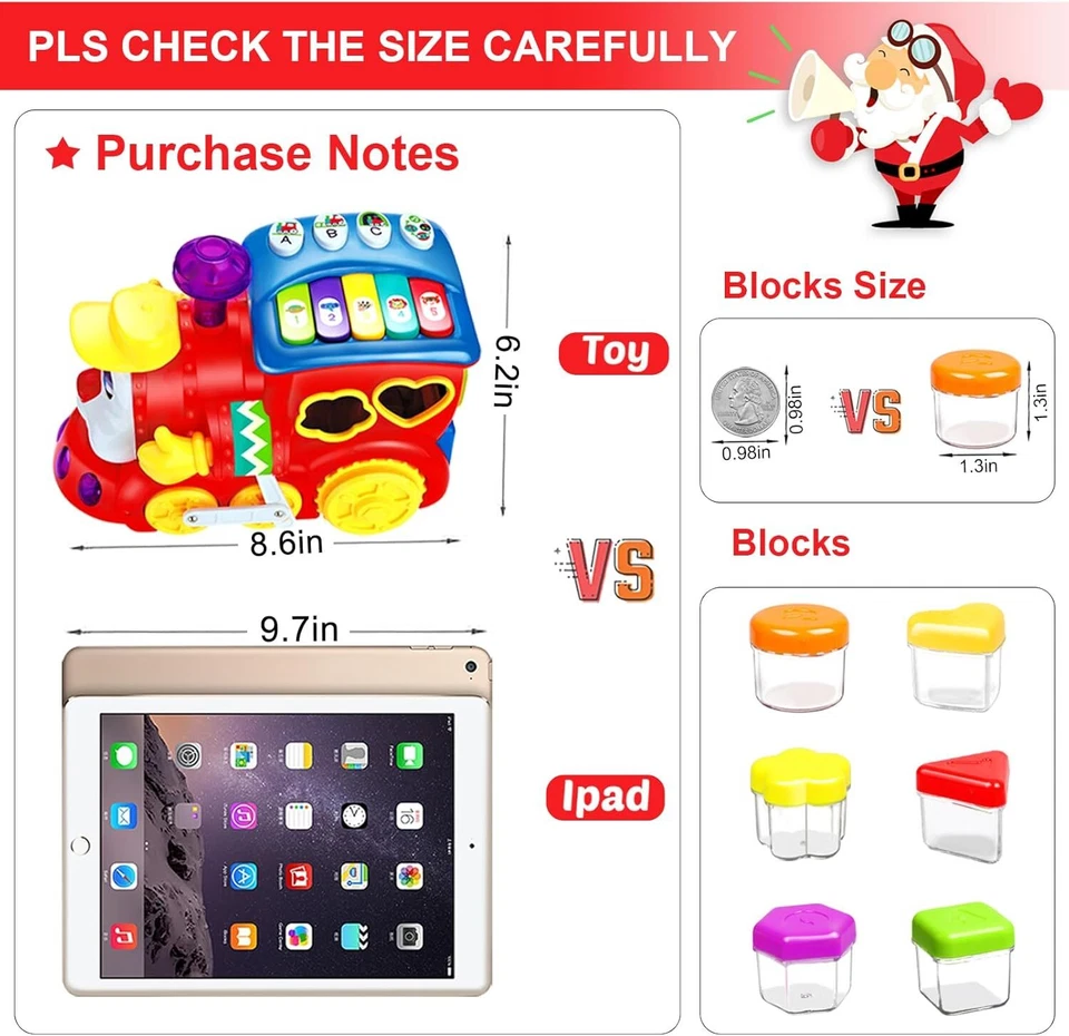 Brinquedos infantis de trem musical de 12 a 18 meses para meninos meninas de 1 2 3 4+ anos. - Imagem 3 de 4