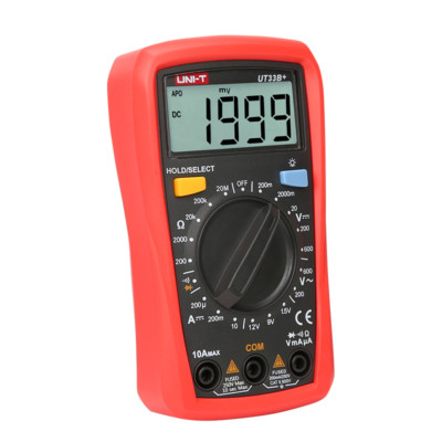 UNI-T UT33B+ Digital Multimeter AC DC Voltmeter Ohmmeter Battery Diode Tester