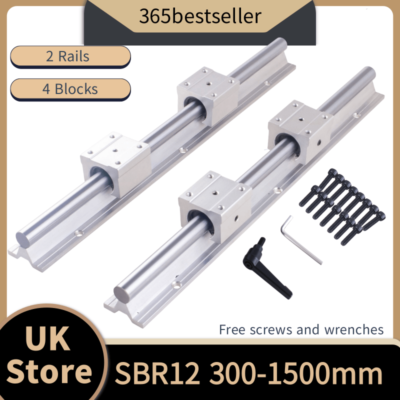 SBR12 12mm linear rail support 350mm Customize Length linear guide with SBR12UU linear block cnc