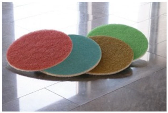 KGS Diamond Floor Polishing Pads Stages 1,2,3, 4 Set 17" Travertine Marble Stone