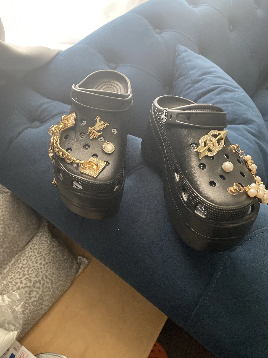 LV CROCS BY GOLD DIAMONDS