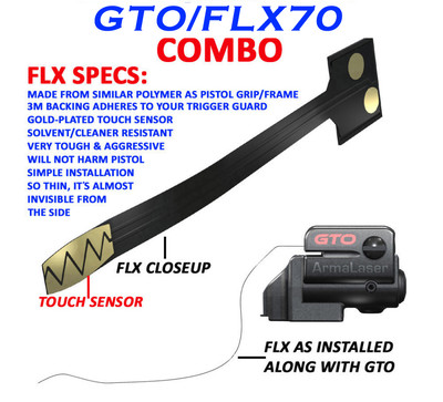 ArmaLaser GTO for Jericho 941 - Red Laser Sight w/ FLX70 Grip