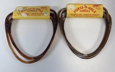 Lot Of 2 Purse-N-Able Handles For Macrame Crochet or Fabric Purse w Instructions