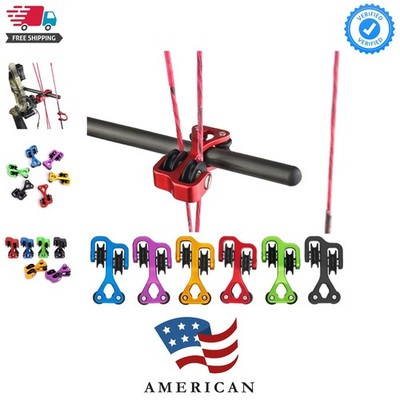 Aluminum Compound Bow Cable Slide Archery Bow String Splitter Roller Glide Re...