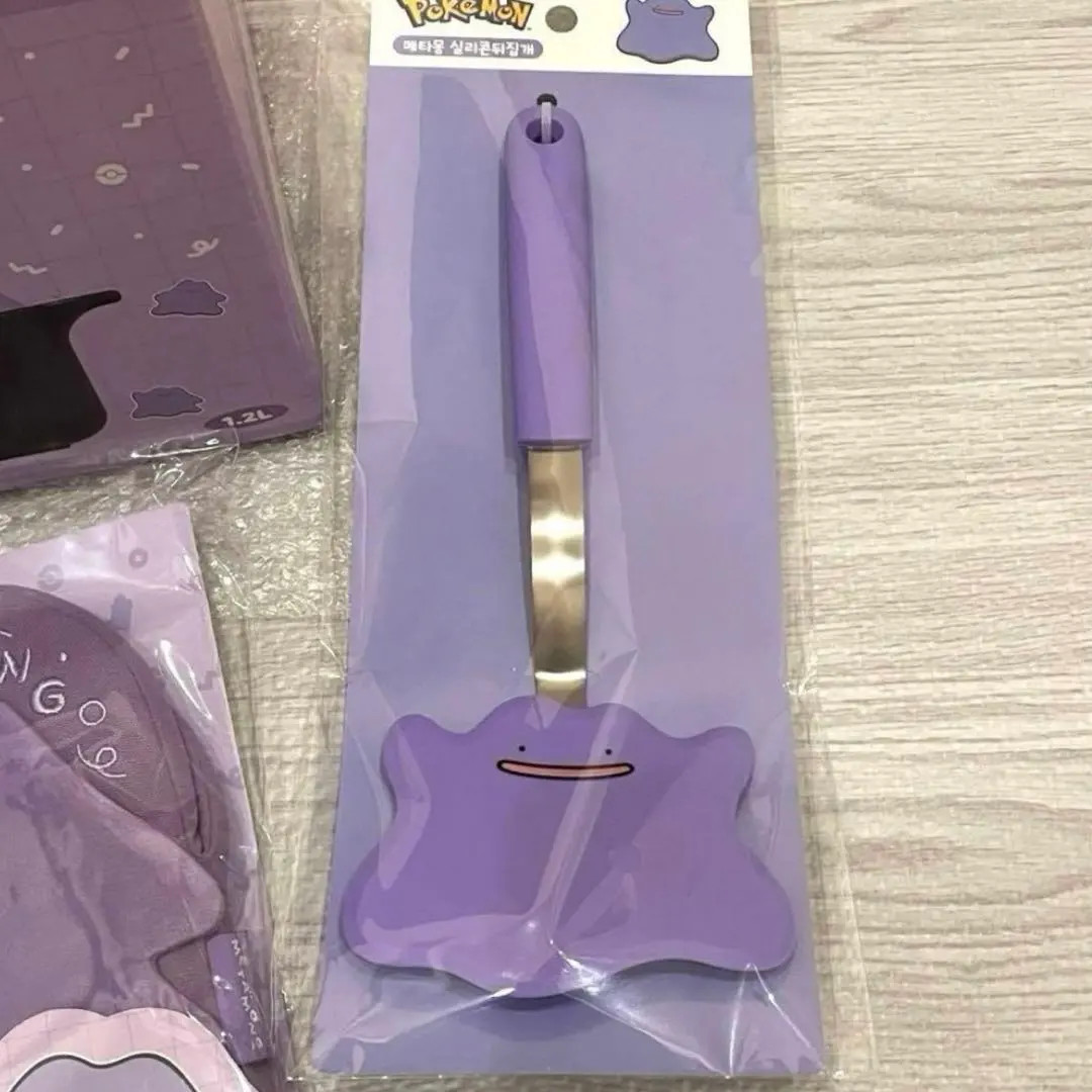 Korean Pokemon Ditto 3-Piece Kitchen Set: Pot, Mitten, and Spatula