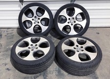18 Vw Gti Mk5 Mk6 Huff Wheels Rims Tires Set Oem 5x112 06-14 Detroit Jetta 09
