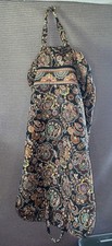 Vera Bradley Quilted Travel Garment Bag Black Multi Paisley Luggage Hanging
