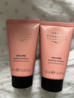 2 × Grow Gorgeous Hair Shampoo Volume Bodifying je 50ml nagelneu & versiegelt