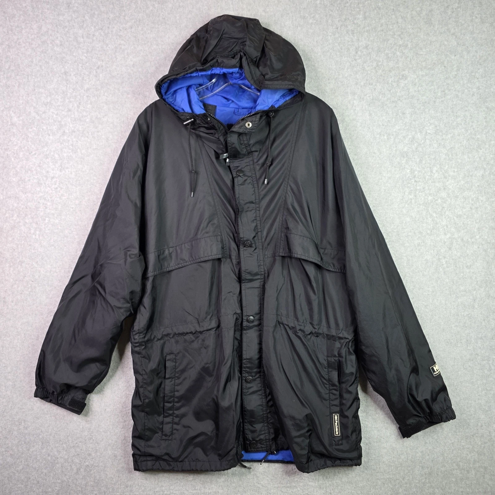 Helly Hansen Jacket Mens Small Black Nylon Vented Breathable Packable Anorak
Opens in a new window o