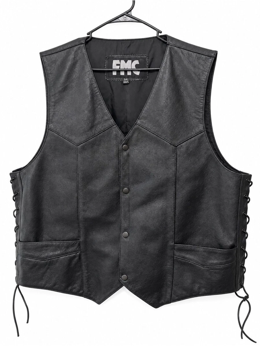 FMC ブラック レザー ライディングベスト M FMC Vests for Men for Sale | Shop New & Used | eBay