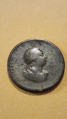 1790s Copper Coin Great Britain Half Penny George The Third
