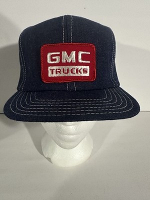 GMC Trucks Vintage 70s Denim  Trucker Hat. Sz Medium. Brand New Old Stock! Rare