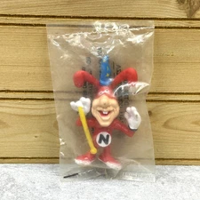 Vintage 1988 Dominos Pizza Noid 3” PVC Figure Wizard Variant Design Claymation