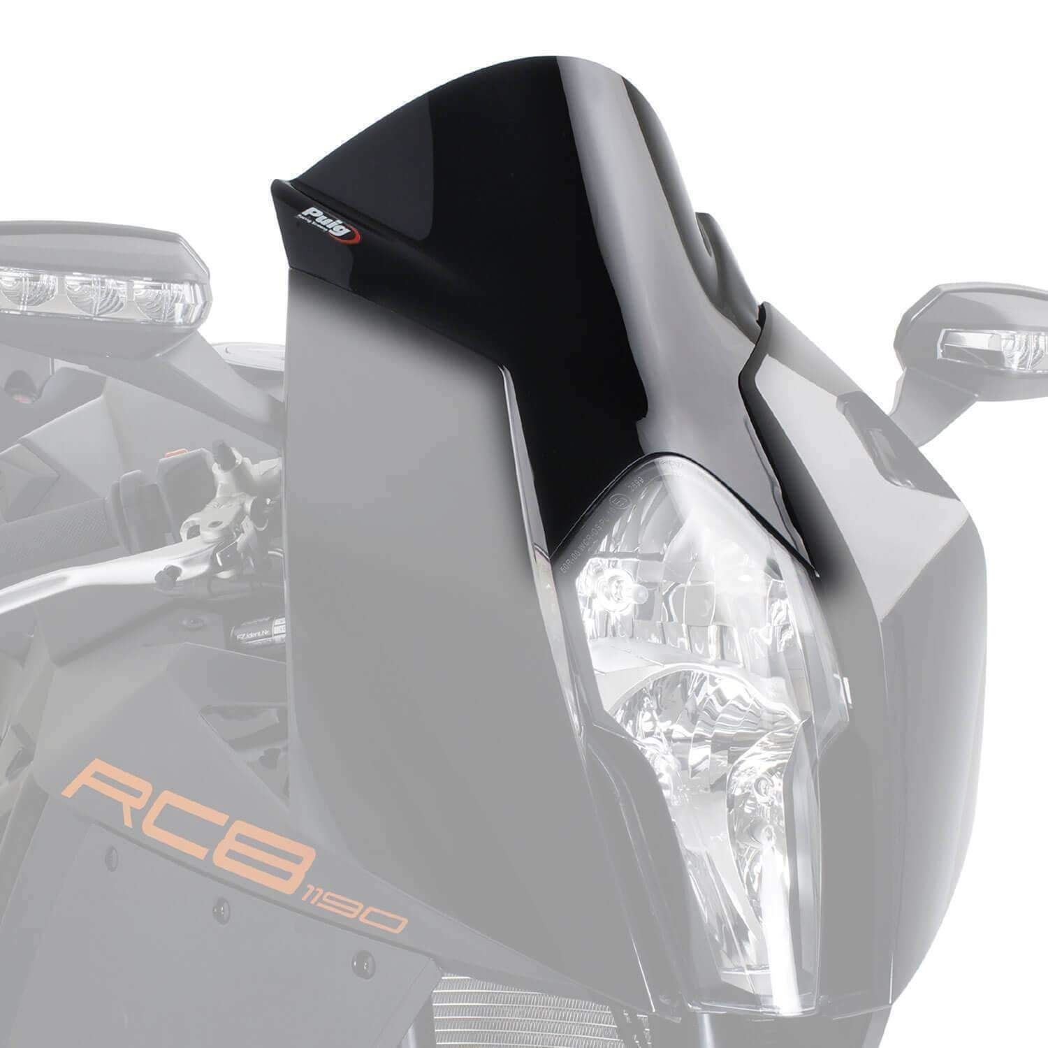 Puig Racing Sports Screen Windshield Black (Opaque) KTM 1190 RC8 / R 2008 - 2015