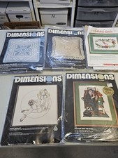 Vintage Dimensions Needlepoint. Crewel Lot Of 5