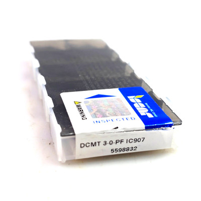 Iscar DCMT 3-0-PF IC907 DCMT 11T302-PF Carbide Turning Inserts (Box of 10)