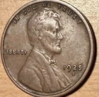 1925 S Lincoln Wheat Cent ~  VF T90