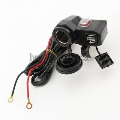 Waterproof USB Charger Cigarette Lighter For Harley Davidson Street Glide  US