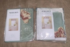 NEW ‘05 Waverly Garden Room Green Floral Scallop Valance 72”x16” **2 Available