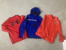 Preowned Under Armour Youth Boys large Lot Of Shirts