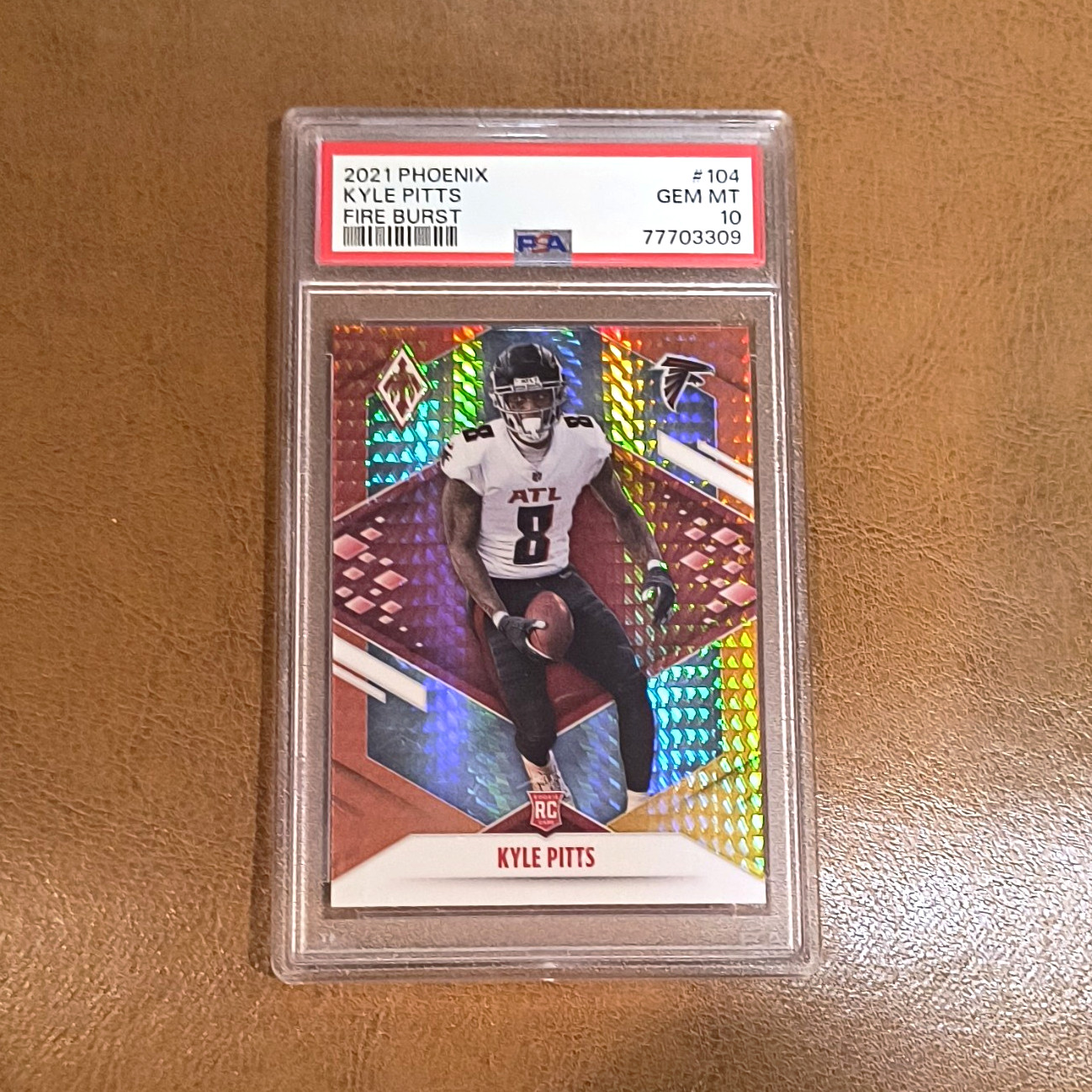 Kyle Pitts Panini Phoenix #104 Fire Burst