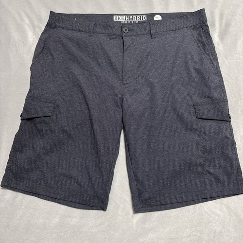 BKE Shorts Men’s Size 38 Blue Heathered Hybrid Athletic Fit Casual Athletic