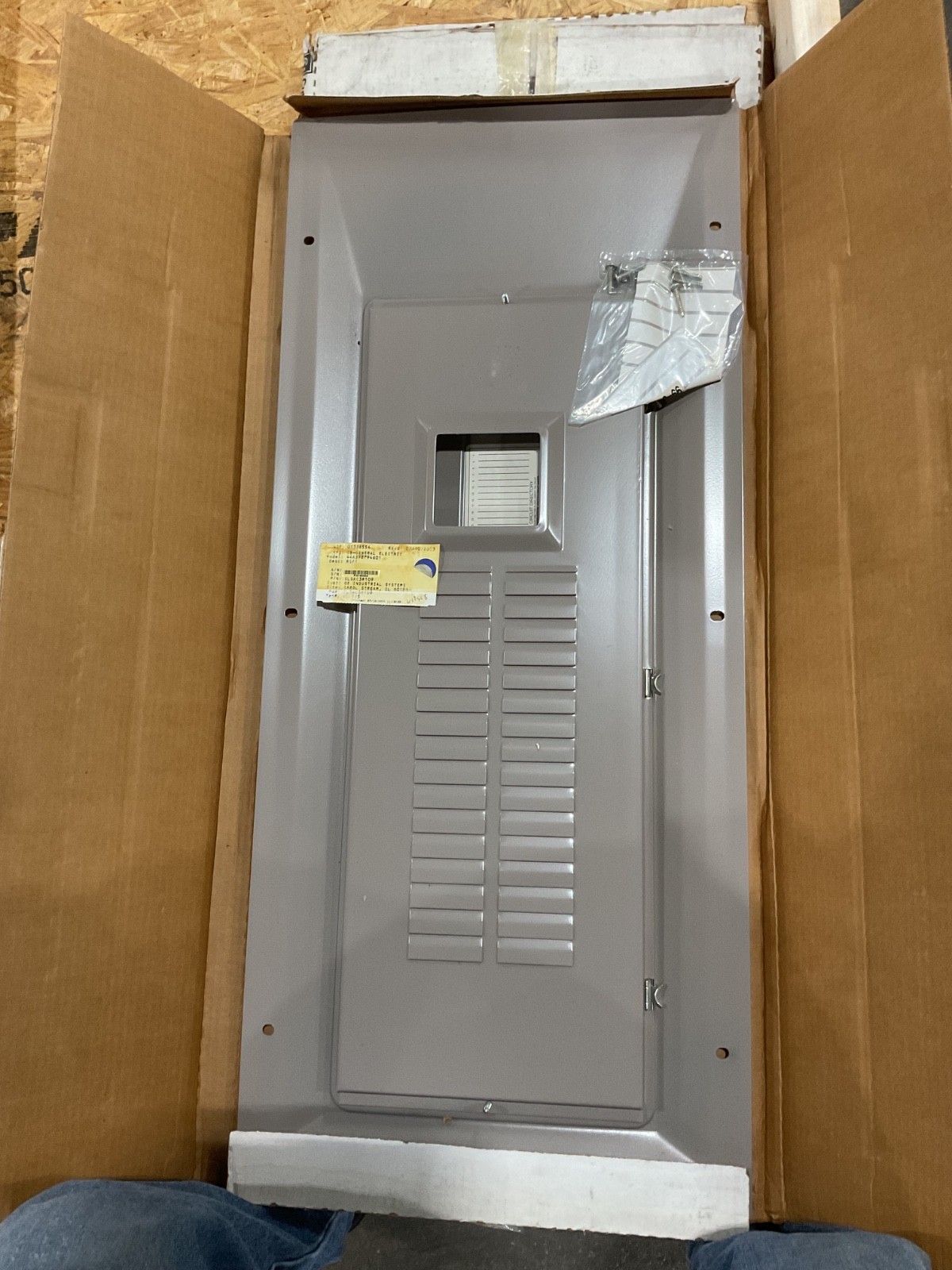 Cutler Hammer CH8JF Load Center Door 35 1/8" x 15 3/8" #4002C146PR4SI