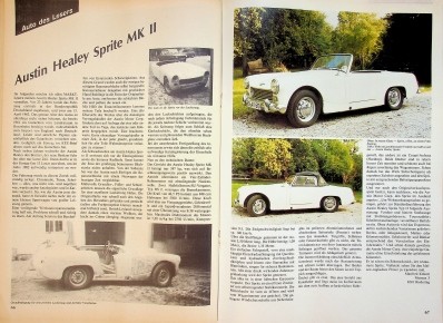 Oldtimer Markt 1216) Austin Healey Sprite Mk II in einer seltenen Vorstellung au