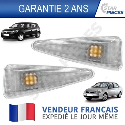 2 clignotant latéral avant droit + gauche Dacia Sandero 1 2008-2012 | 8200602763 - Photo 1/4