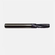 8-32 UN Solid Carbide Thread Mill - TiAlN Coated