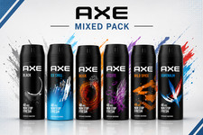 Axe Deodorant Body Spray 150ml (5.07 oz) Available Scents, Pack of 6