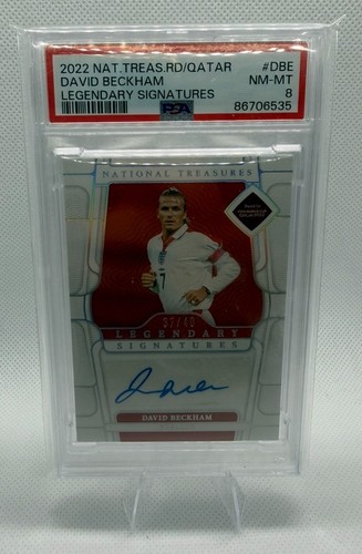 2022 National Treasures FIFA WC DAVID BECKHAM Legendary Auto #/40 PSA 10 - POP 2
